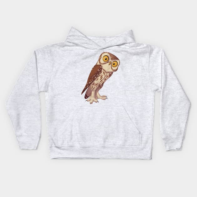 Little owl Kids Hoodie by PaulaBS